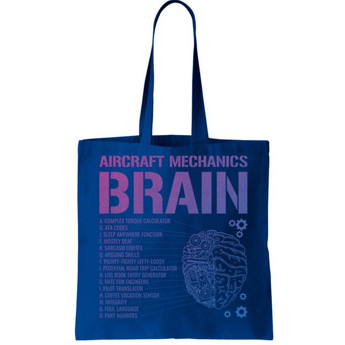 Aircraft Mechanic Brain Aircraft Mechanic Gift Tote Bag