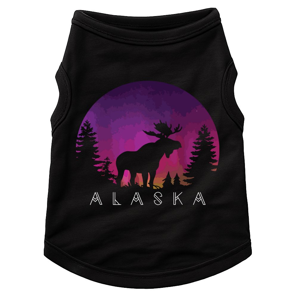 Alaska Moose Borealis Alaskan Landscape Doggie Tank