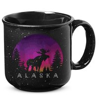 Alaska Moose Borealis Alaskan Landscape 15oz Campfire Ceramic Mug