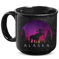 Alaska Moose Borealis Alaskan Landscape 15oz Campfire Ceramic Mug