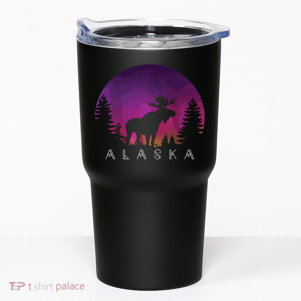 Alaska Moose Borealis Alaskan Landscape Tumbler
