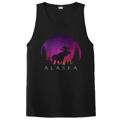 Alaska Moose Borealis Alaskan Landscape PosiCharge Competitor Tank