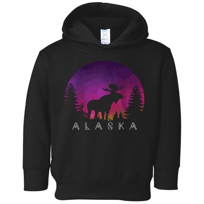 Alaska Moose Borealis Alaskan Landscape Toddler Hoodie