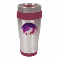 Alaska Moose Borealis Alaskan Landscape 16oz Travel Tumbler