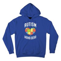 Autism Mama Bear Heart Puzzle Cute Autism Awareness Gift Hoodie