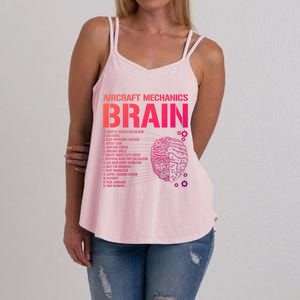 Aircraft Mechanic Brain Aircraft Mechanic Gift Women's Strappy Tank