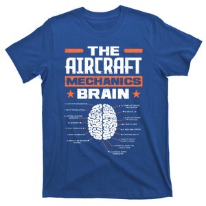 Aircraft Mechanics Brain Aviation Funny Aircraft Mechanic Cool Gift T-Shirt