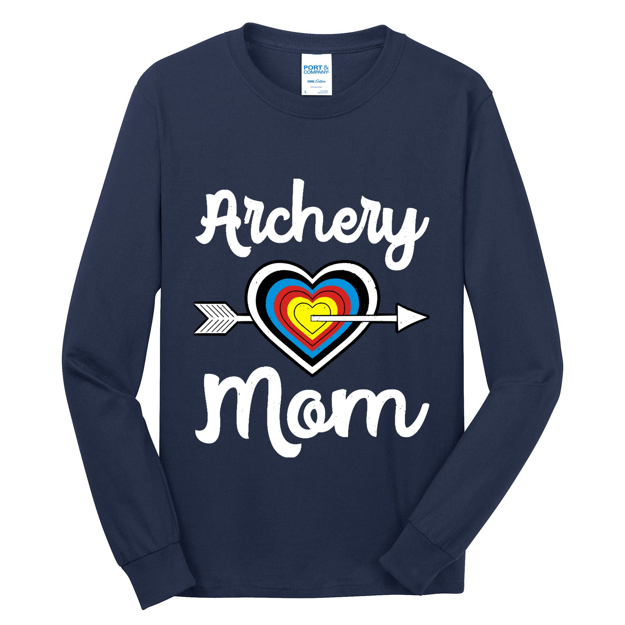 Archery Mom Bowwoman Archer Mother's Day Bowhunter Arrow Hoodie Tall Long Sleeve T-Shirt