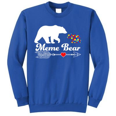 Autism Meme Bear Puzzle Autism Awareness Autistic Support Cute Gift Sweatshirt