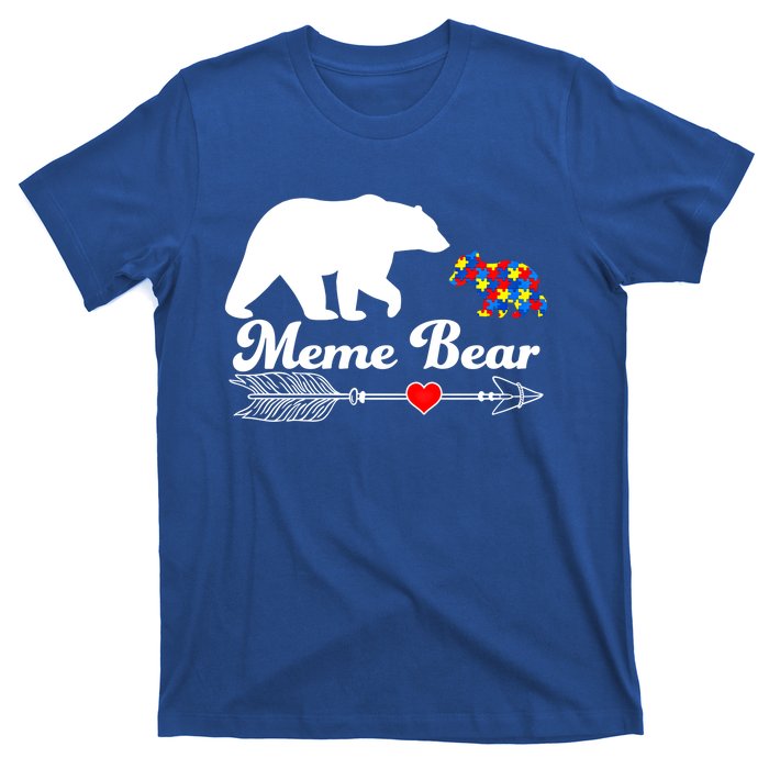 Autism Meme Bear Puzzle Autism Awareness Autistic Support Cute Gift T-Shirt