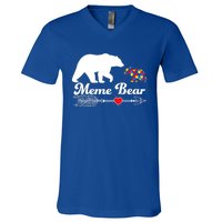 Autism Meme Bear Puzzle Autism Awareness Autistic Support Cute Gift V-Neck T-Shirt