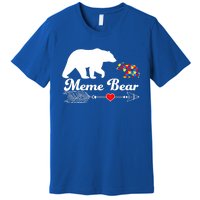 Autism Meme Bear Puzzle Autism Awareness Autistic Support Cute Gift Premium T-Shirt