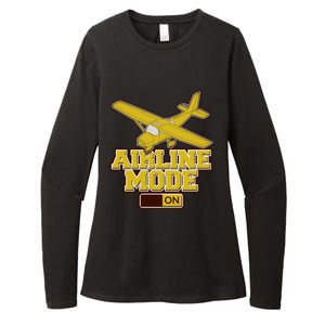 Airline Mode Best C172 Flying Pilot Gift Womens CVC Long Sleeve Shirt