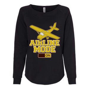 Airline Mode Best C172 Flying Pilot Gift Womens California Wash Sweatshirt