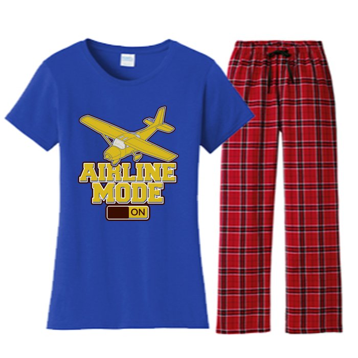 Airline Mode Best C172 Flying Pilot Gift Women's Flannel Pajama Set