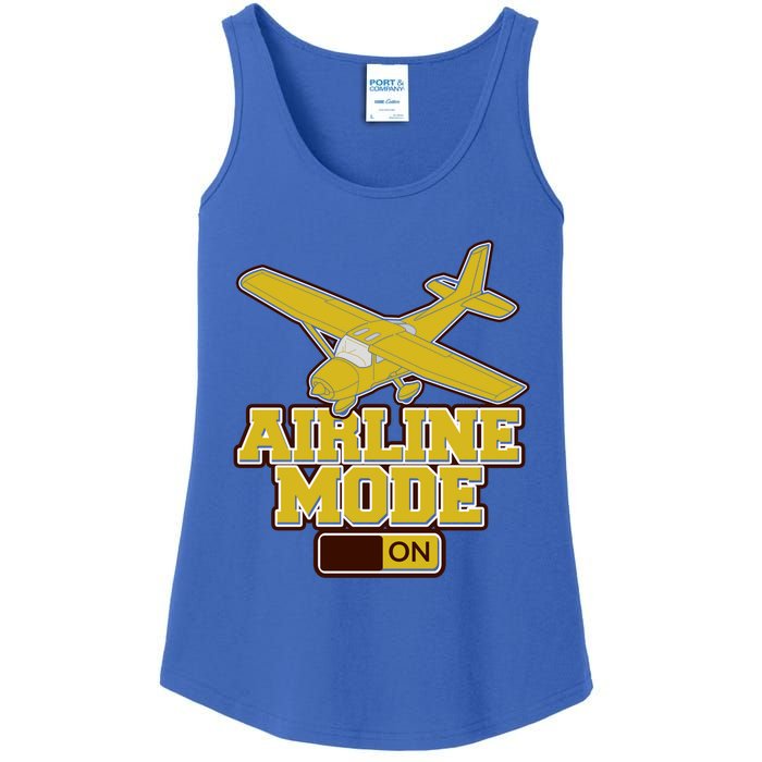 Airline Mode Best C172 Flying Pilot Gift Ladies Essential Tank