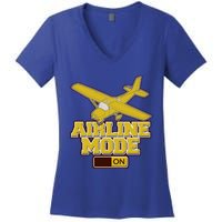 Airline Mode Best C172 Flying Pilot Gift Women's V-Neck T-Shirt