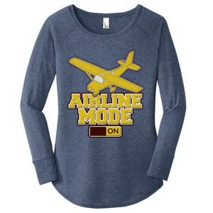 Airline Mode Best C172 Flying Pilot Gift Women's Perfect Tri Tunic Long Sleeve Shirt