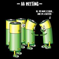 Aa Meeting Battery Alcohol Addict Beer Wine Funny Gift Backpack