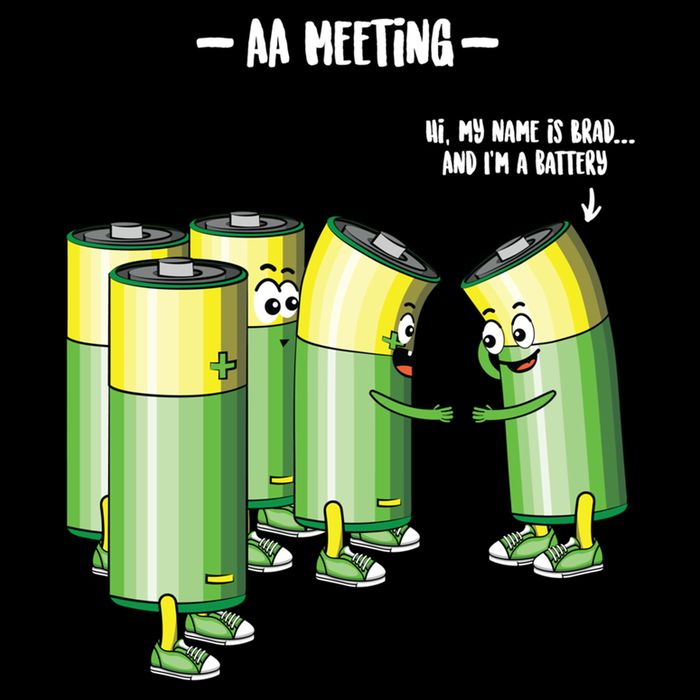 Aa Meeting Battery Alcohol Addict Beer Wine Funny Gift Backpack