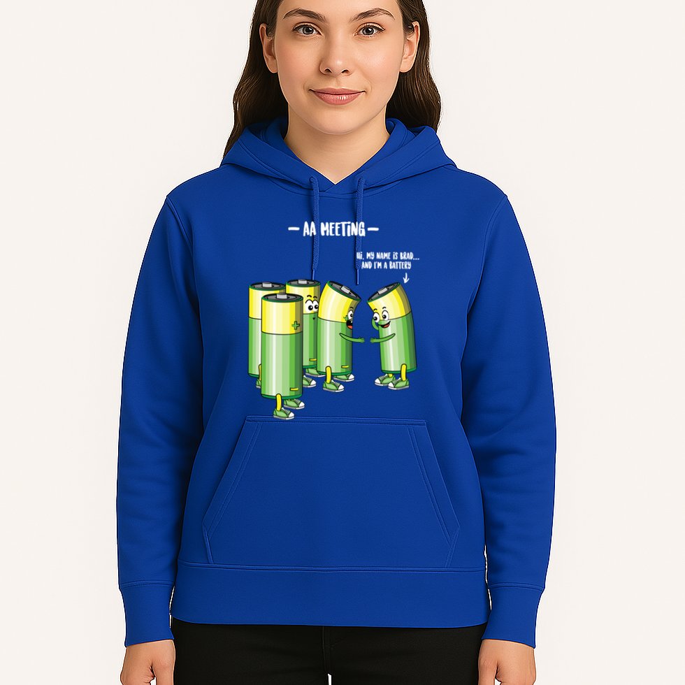 Aa Meeting Battery Alcohol Addict Beer Wine Funny Gift Hoodie