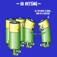 Aa Meeting Battery Alcohol Addict Beer Wine Funny Gift Womens Tank Top