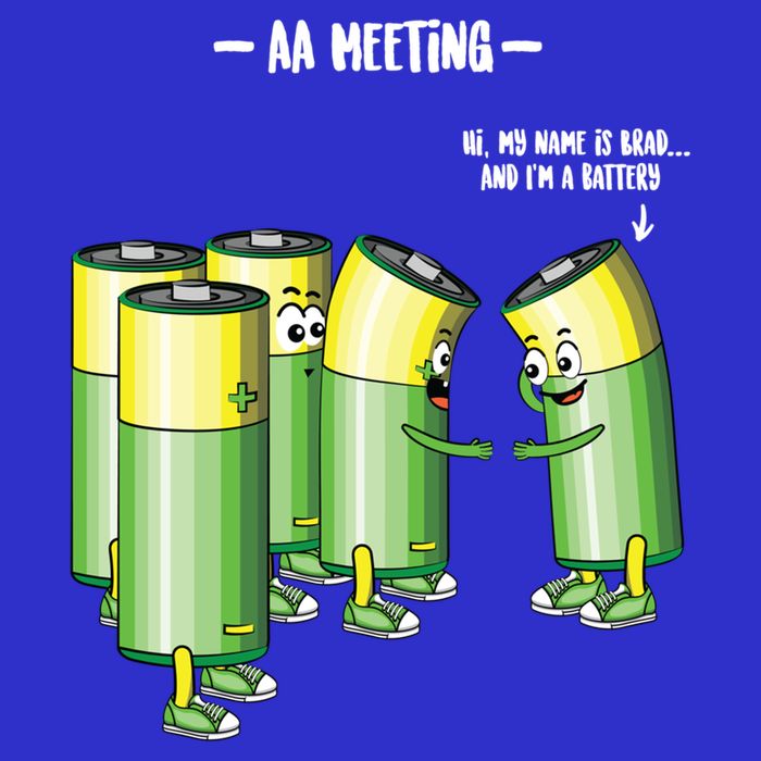 Aa Meeting Battery Alcohol Addict Beer Wine Funny Gift Womens Tank Top