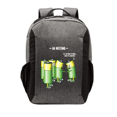 Aa Meeting Battery Alcohol Addict Beer Wine Funny Gift Vector Backpack