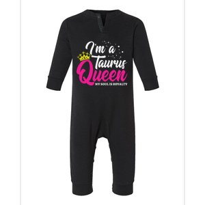 April & May Birthday Astrology Zodiac Taurus Queen Infant Fleece One Piece