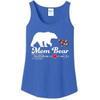 Autism Mom Bear Puzzle Autism Awareness Autistic Support Meaningful Gift Ladies Essential Tank