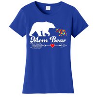 Autism Mom Bear Puzzle Autism Awareness Autistic Support Meaningful Gift Women's T-Shirt