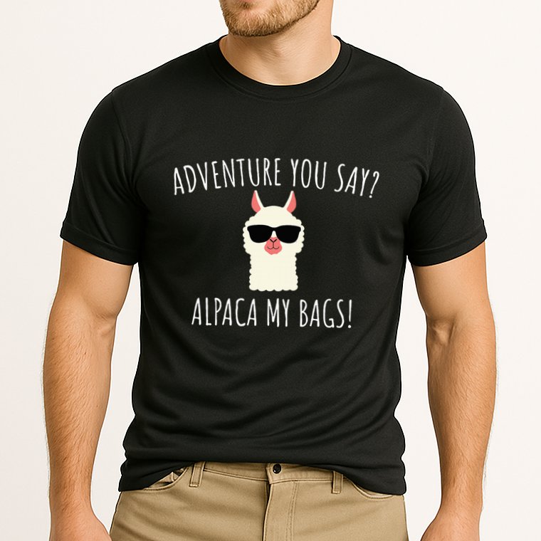 Alpaca My Bags Cute Funny Alpaca & Llama Cooling Performance Crew T-Shirt