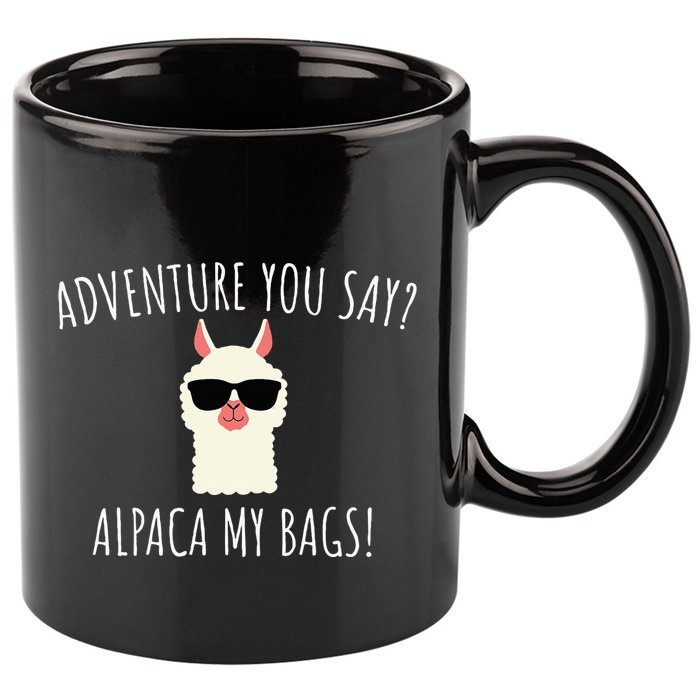 Alpaca My Bags Cute Funny Alpaca & Llama 11oz C Handle Ceramic Mug