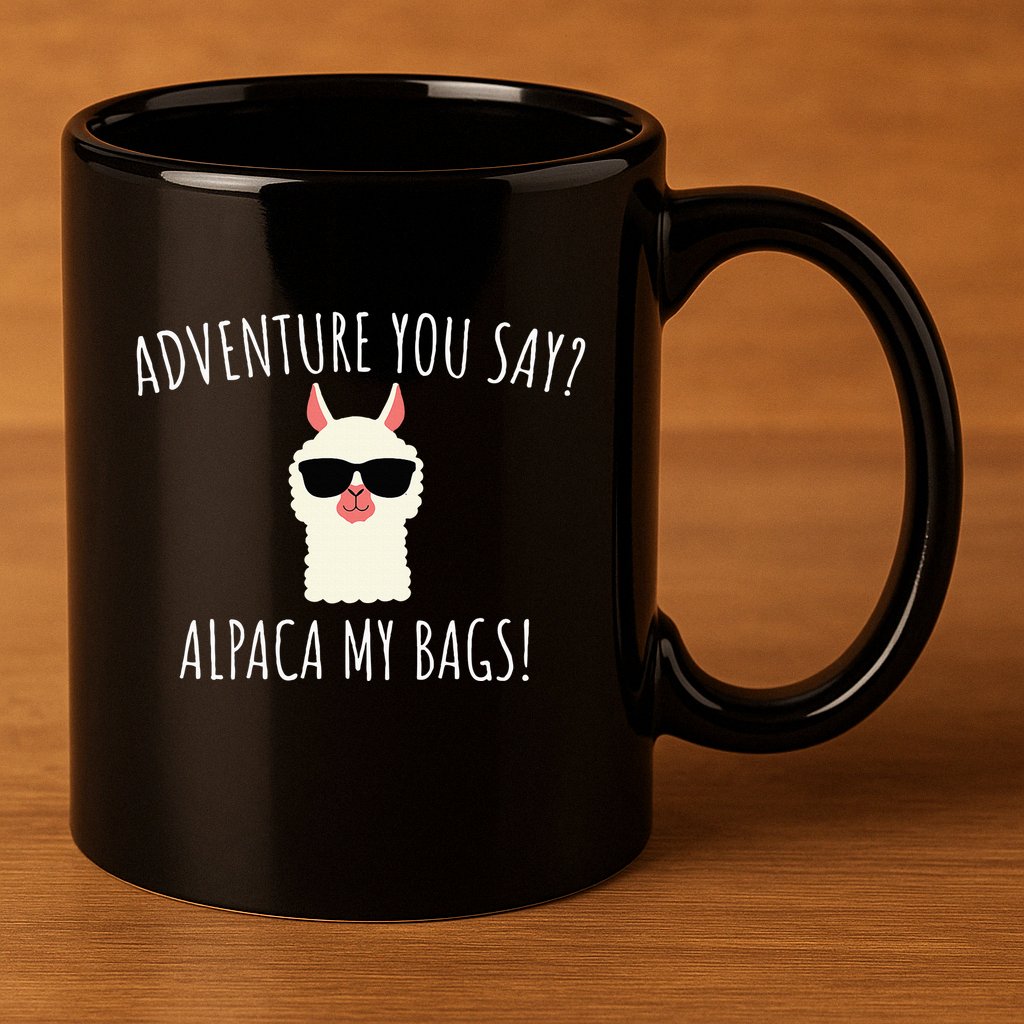 Alpaca My Bags Cute Funny Alpaca & Llama 11oz C Handle Ceramic Mug