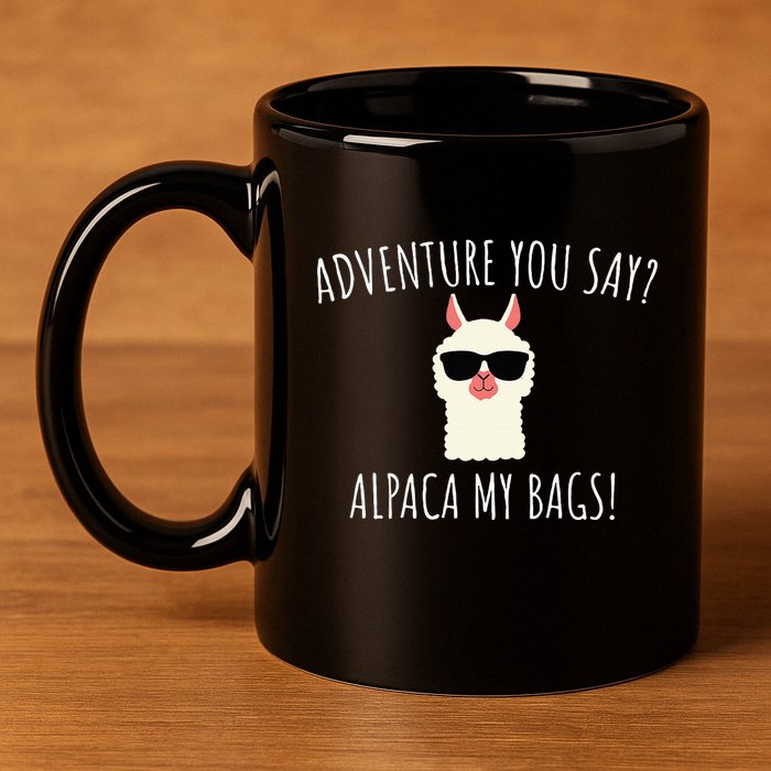 Alpaca My Bags Cute Funny Alpaca & Llama 11oz C Handle Ceramic Mug