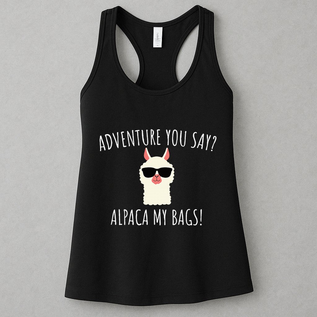 Alpaca My Bags Cute Funny Alpaca & Llama Womens Tank Top