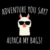 Alpaca My Bags Cute Funny Alpaca & Llama Womens Tank Top