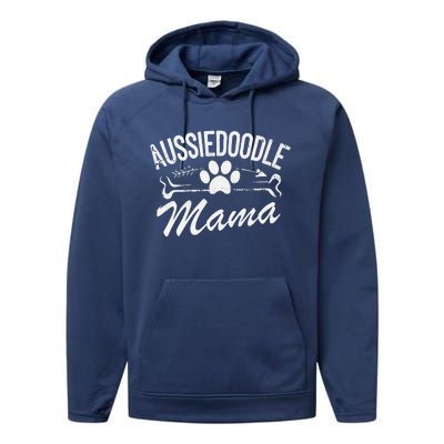 Aussiedoodle Mama Best Dog Owner Mom Ever Mother Day Performance Fleece Hoodie