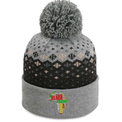 African Map Black History Month Gift Afro America The Baniff Cuffed Pom Beanie