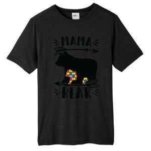 Autism Mama Bear Autism Mother Meaningful Gift Tall Fusion ChromaSoft Performance T-Shirt