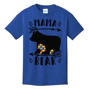 Autism Mama Bear Autism Mother Meaningful Gift Kids T-Shirt