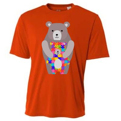 Autism Mama Bear Gift Cool Gift Cute Autistic Hoody Gift Cooling Performance Crew T-Shirt