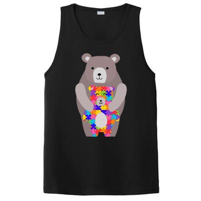 Autism Mama Bear Gift Cool Gift Cute Autistic Hoody Gift PosiCharge Competitor Tank