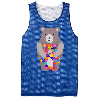 Autism Mama Bear Gift Cool Gift Cute Autistic Hoody Gift Mesh Reversible Basketball Jersey Tank