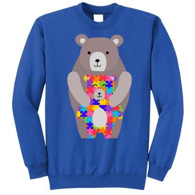 Autism Mama Bear Gift Cool Gift Cute Autistic Hoody Gift Tall Sweatshirt