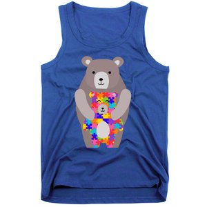 Autism Mama Bear Gift Cool Gift Cute Autistic Hoody Gift Tank Top