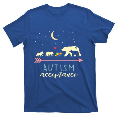 Autism Mama Bear With 4 Cubs Meaningful Gift T-Shirt