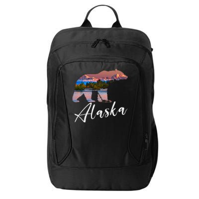 Alaskan Mountains Bear Grizzly Alaska State Souvenirs City Backpack