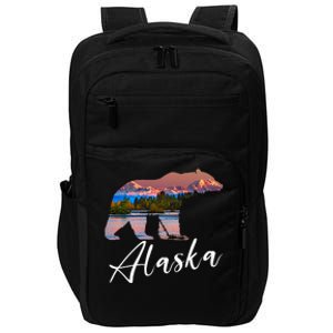 Alaskan Mountains Bear Grizzly Alaska State Souvenirs Impact Tech Backpack