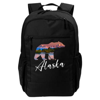 Alaskan Mountains Bear Grizzly Alaska State Souvenirs Daily Commute Backpack